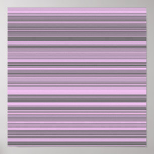 Poster Rayures Gris Violet
