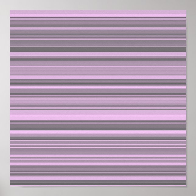 Poster Rayures Gris Violet (Devant)