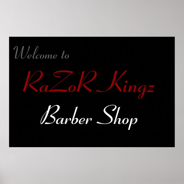 Poster RaZoR Kingz Barber Shop (Devant)