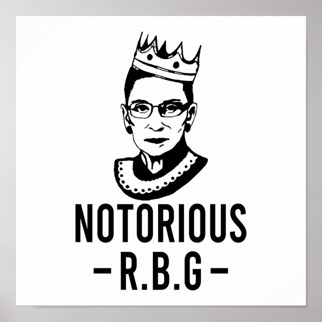Poster RBG célèbre, Ruth Bader Ginsburg (Devant)
