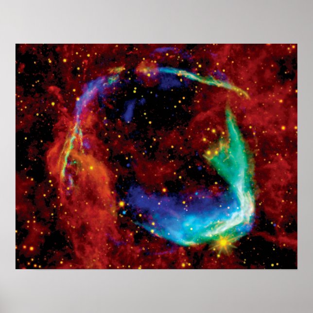 Poster RCW 86 Remnant Supernova - NASA Hubble Space Photo (Devant)