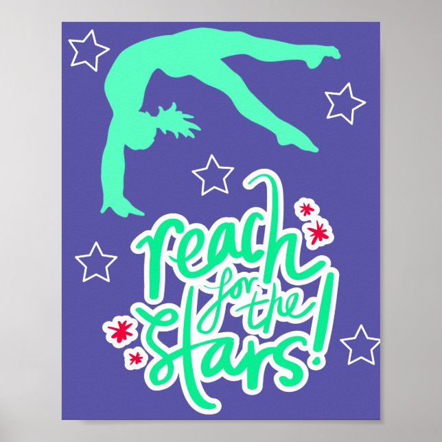 Poster Reach for the Stars Gymnastique Tumbling (Devant)