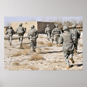 Poster réaction des soldats à une attaque aux armes légèr