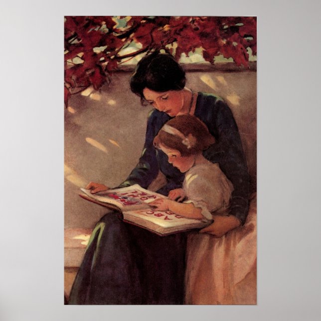 Poster Réading des enfants (Devant)