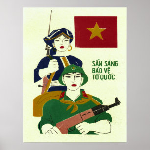 Poster Ready To Protect The Country! Vietnam War Military