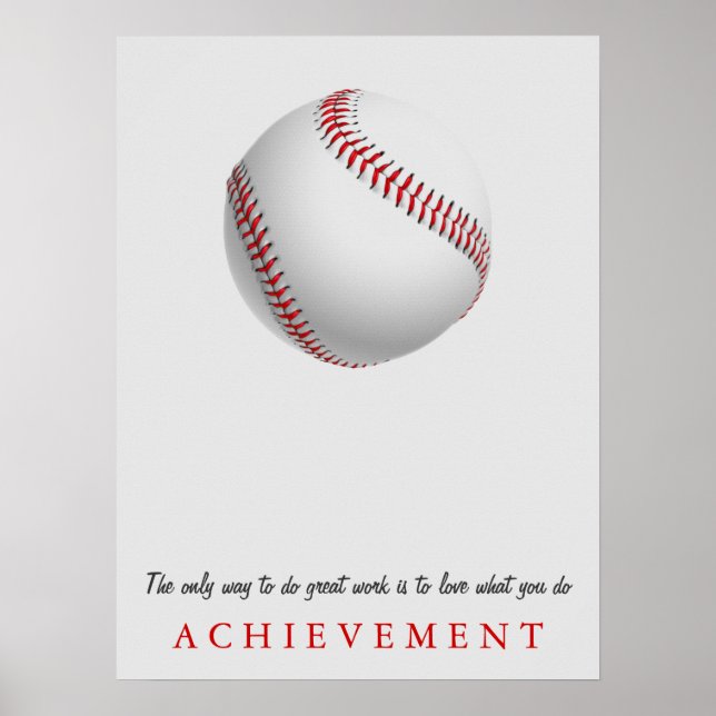 Poster Réalisation Motivation Baseball (Devant)