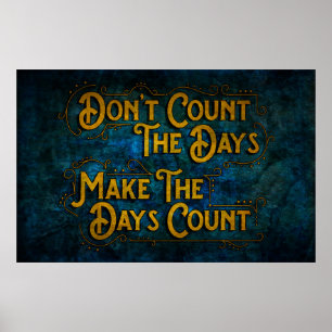 Poster Réalisez le comptage de jours