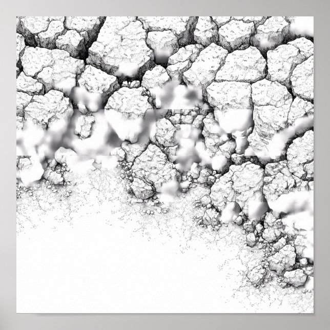 Poster Realistic Dried Grime and Salt Crust Texture (Devant)