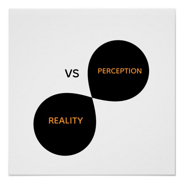 Poster Réalité Vs Perception (Devant)