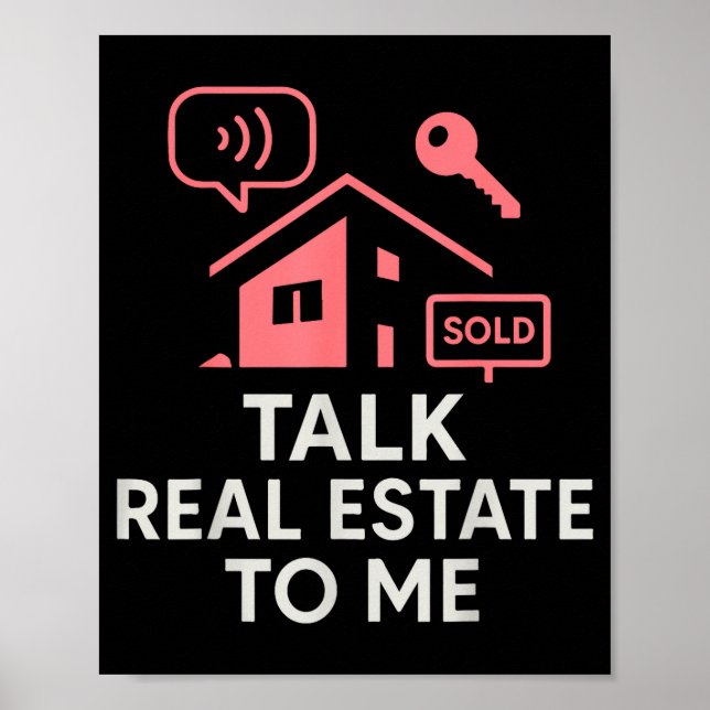 Poster Realtor Talk Real Estate To Me  (Devant)