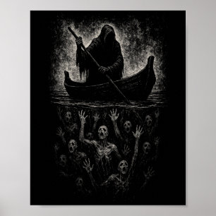 Poster Reaper Horreur Goth Charon Hades Underworld Mythol