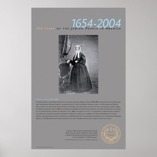 Poster Rebecca Gratz (1781-1869) (Devant)