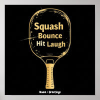 Rebond de squash, coup, rire : embrasser l'amuseme
