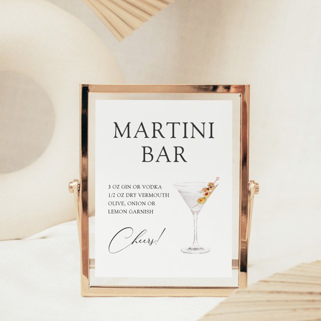 Poster Recette de bar à cocktail Martini (Créateur téléchargé)