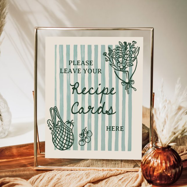 Poster Recette de Fête de Fiançailles Dessinée à la Main  (Créateur téléchargé)