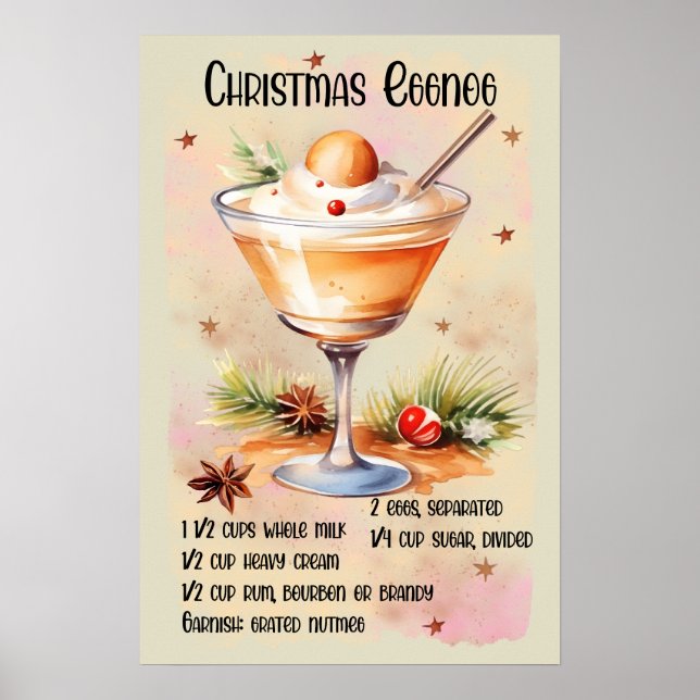 Poster Recette d'oeufs de Noël Noël Noël (Devant)