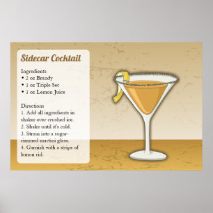 Poster Recette Sidecar