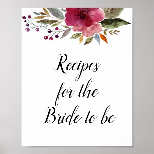 Poster Recettes pour que l'épouse soit une Fête des marié (Devant)