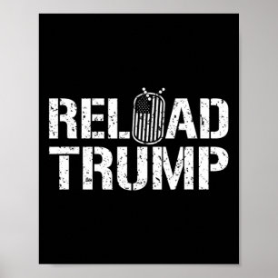 Poster Recharger Trump Vétéran Pour Trump