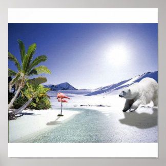 POSTER RÉCHAUFFEMENT CLIMATIQUE