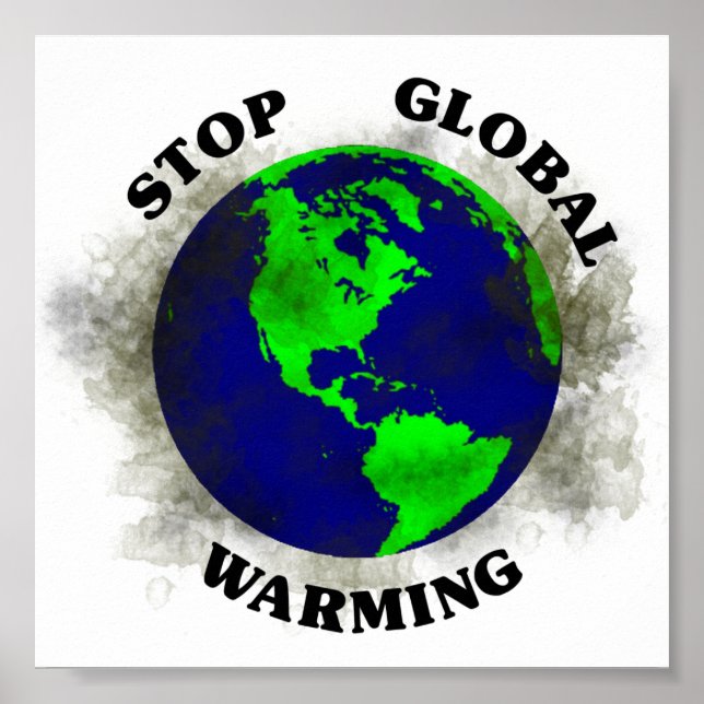 Poster Réchauffement climatique (Devant)