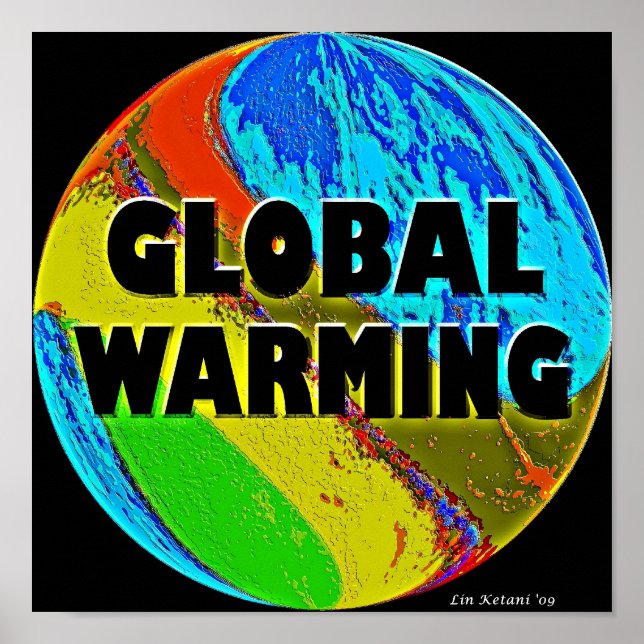 Poster réchauffement climatique Art (Devant)
