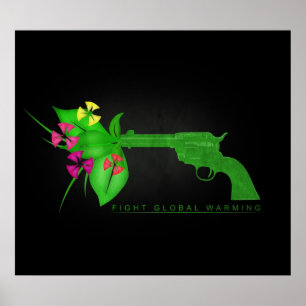 Poster Réchauffement climatique de combat