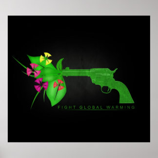 Poster Réchauffement climatique de combat