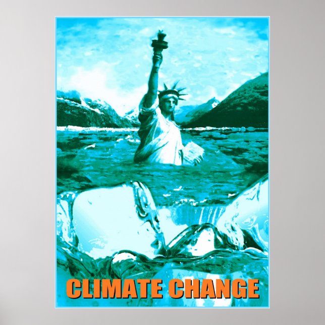 Poster Réchauffement climatique sur le changement climati (Devant)