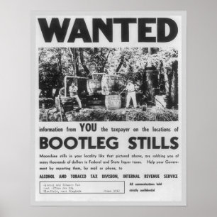 Poster Recherché : Bootleg Stills, 1949. Vintage