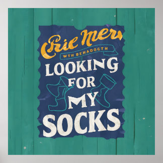 Poster Recherche De Chaussettes