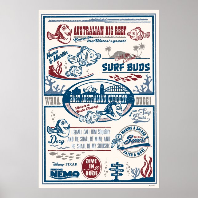 Poster Recherche de Nemo | Australian Big Reef (Devant)
