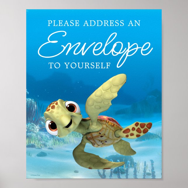 Poster Recherche de Nemo | Enveloppe de Baby shower d'amo (Devant)