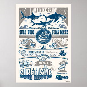 Poster Recherche de Nemo   Je Suis Un Joli Requin
