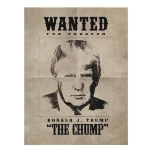 Poster Recherché de Trump - Trump
