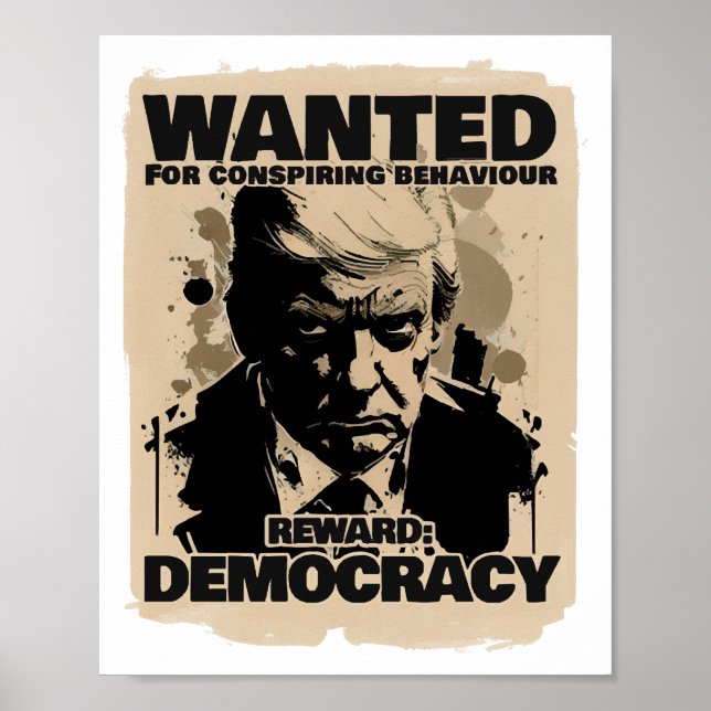 Poster Recherché Donald Trump - Compte Géorgie (Devant)