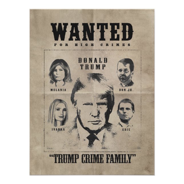 Poster Recherché : Famille Trump Crime (Devant)