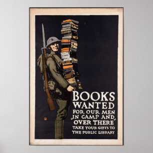 Poster Recherché Livres vintages