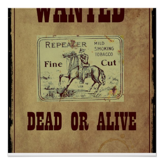 Poster Recherché mort ou vivant (Devant)