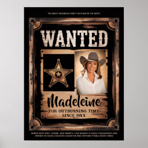 Poster Recherché Old Wild West Rustic Fun Party Bienvenue