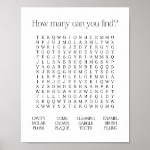 Poster Recherche par mot dentaire