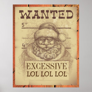Poster Recherché père Noël