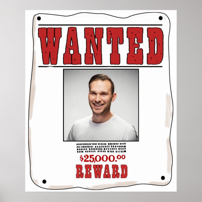 Poster Recherché personnalisé amusant (Devant)
