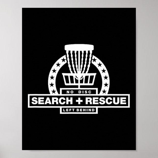 Poster Rechercher Et Secourir Disk Golf (Devant)