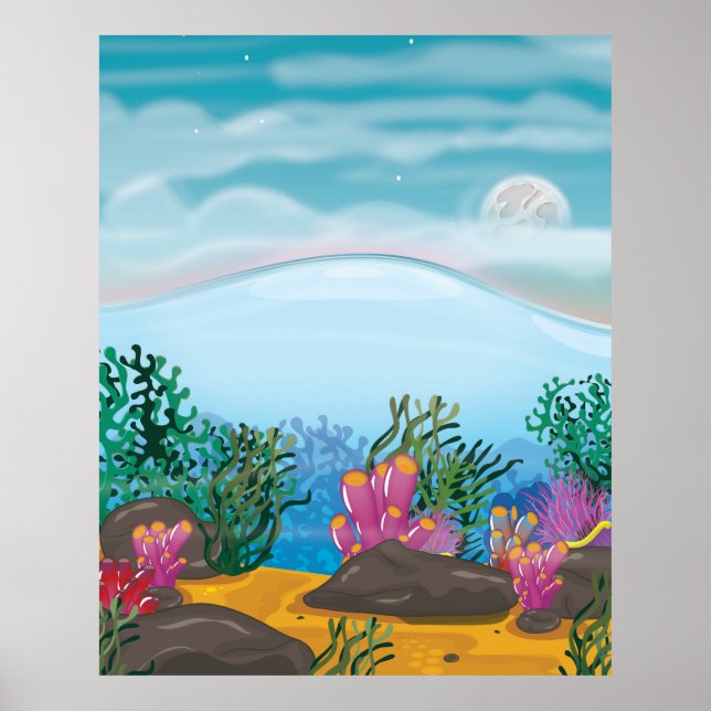 Poster Récif de Corail (Devant)