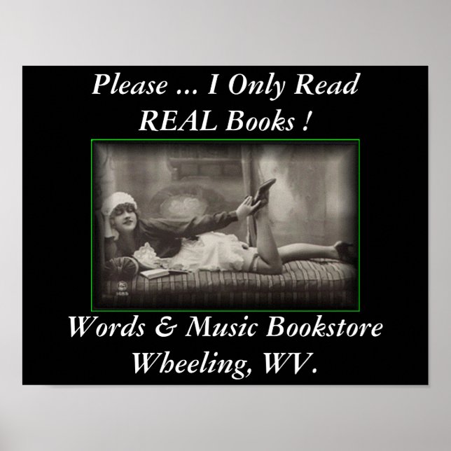 poster reclining flapper reading (Front)