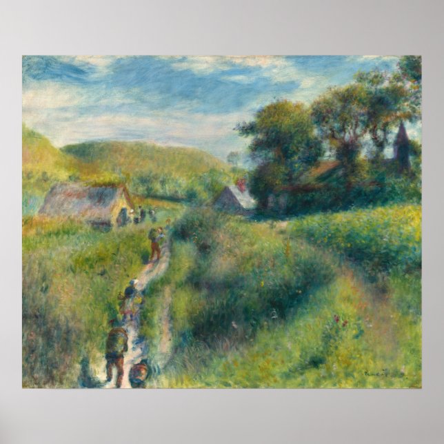 Poster Récolte de moules - Auguste Renoir Art (Devant)