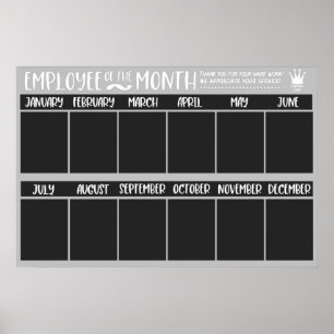 Poster Reconnaissance du Prix de l'employé du mois