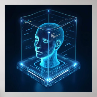 Poster "Reconnaissance faciale stimulée par l'IA