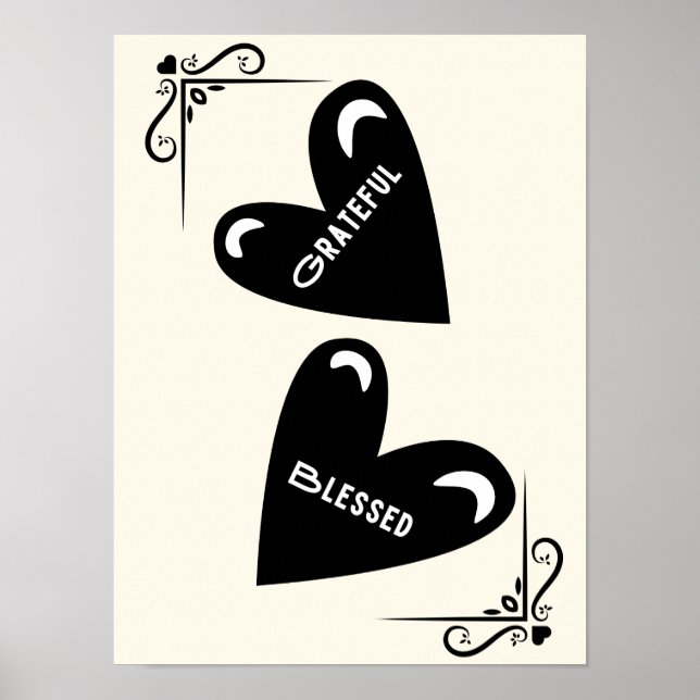 Poster Reconnaissant - Béni (Devant)